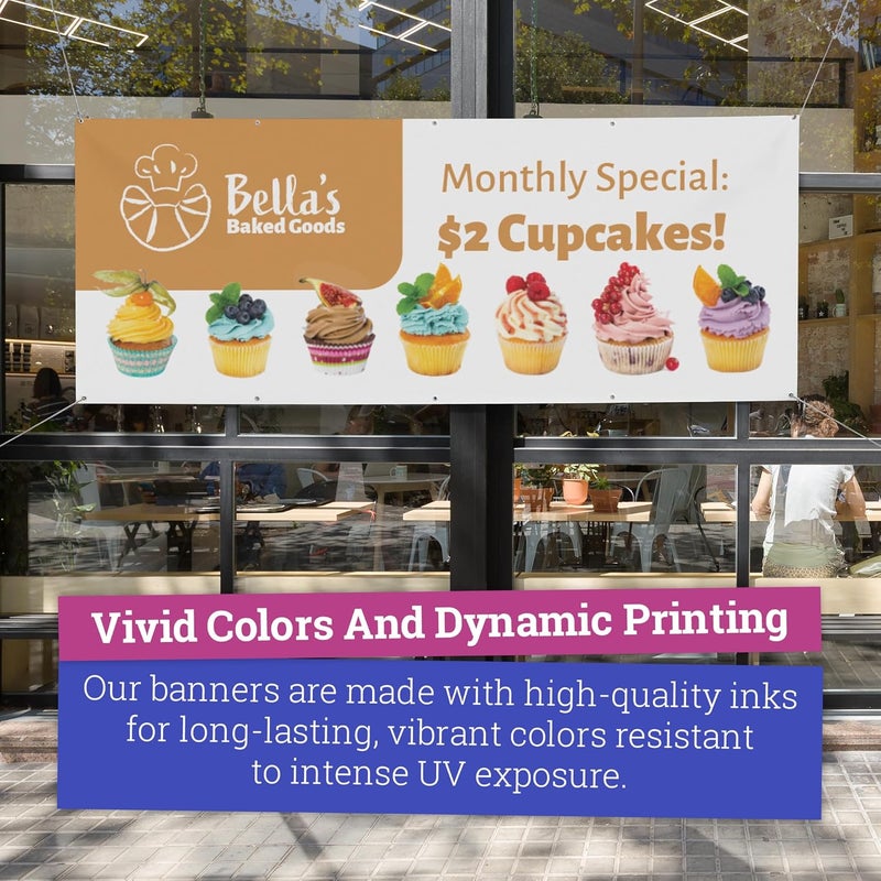 CustomForMe Personalized Vinyl Banner – Vinyl Printed Customizable Banner for Indoor and Outdoor Use (4'x8') - Image 5